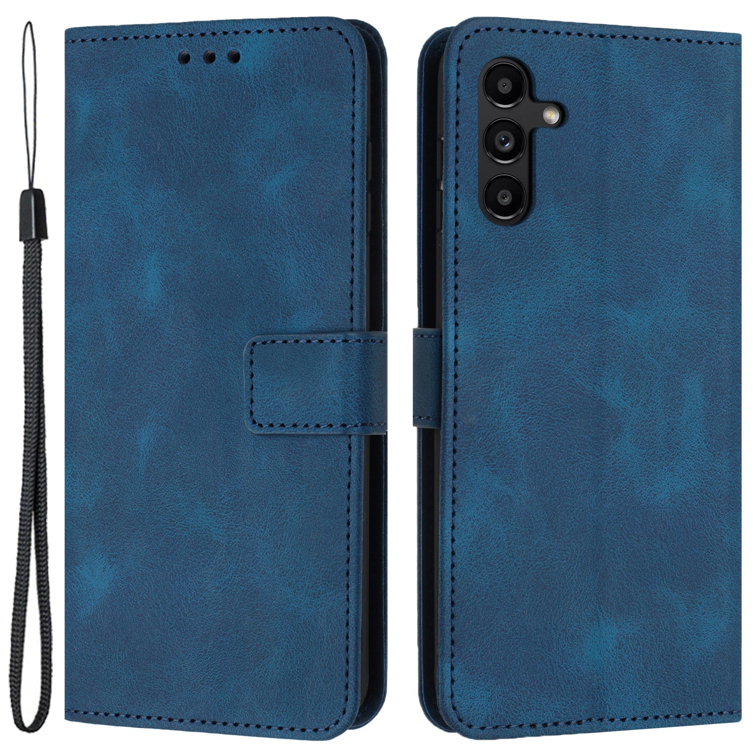 For Samsung Galaxy A34 5G Leather Case Solid Color Stand Wallet Cellphone Shell For Samsung Galaxy A34 5G Leather Case Solid Color Stand Wallet Cellphone Shell